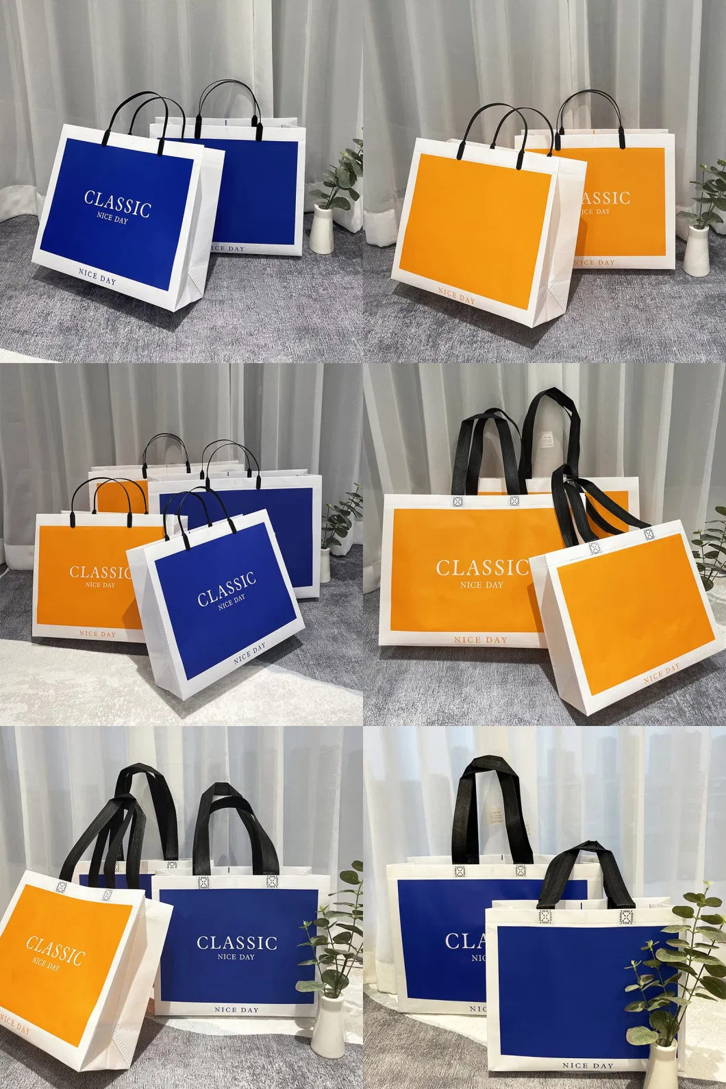 Wholesale Custom Promotional Print PP Non Woven Shopping Packaging Bag Eco T Shirt Reusable Tote Bag