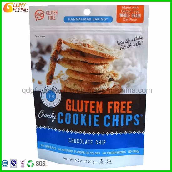 ラミネート紙/生分解性/食品グレードのプラスチック包装、アルミホイルパッケージ用ジップロック/ジッパー/ティーバッグ、ウィンドウパッキングクッキー/チップ付きフードポーチドイパック。